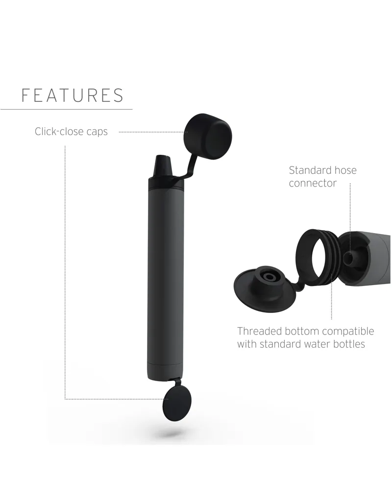 LifeStraw PEAK SERIES Personal Water Filter - Dark Grey-1